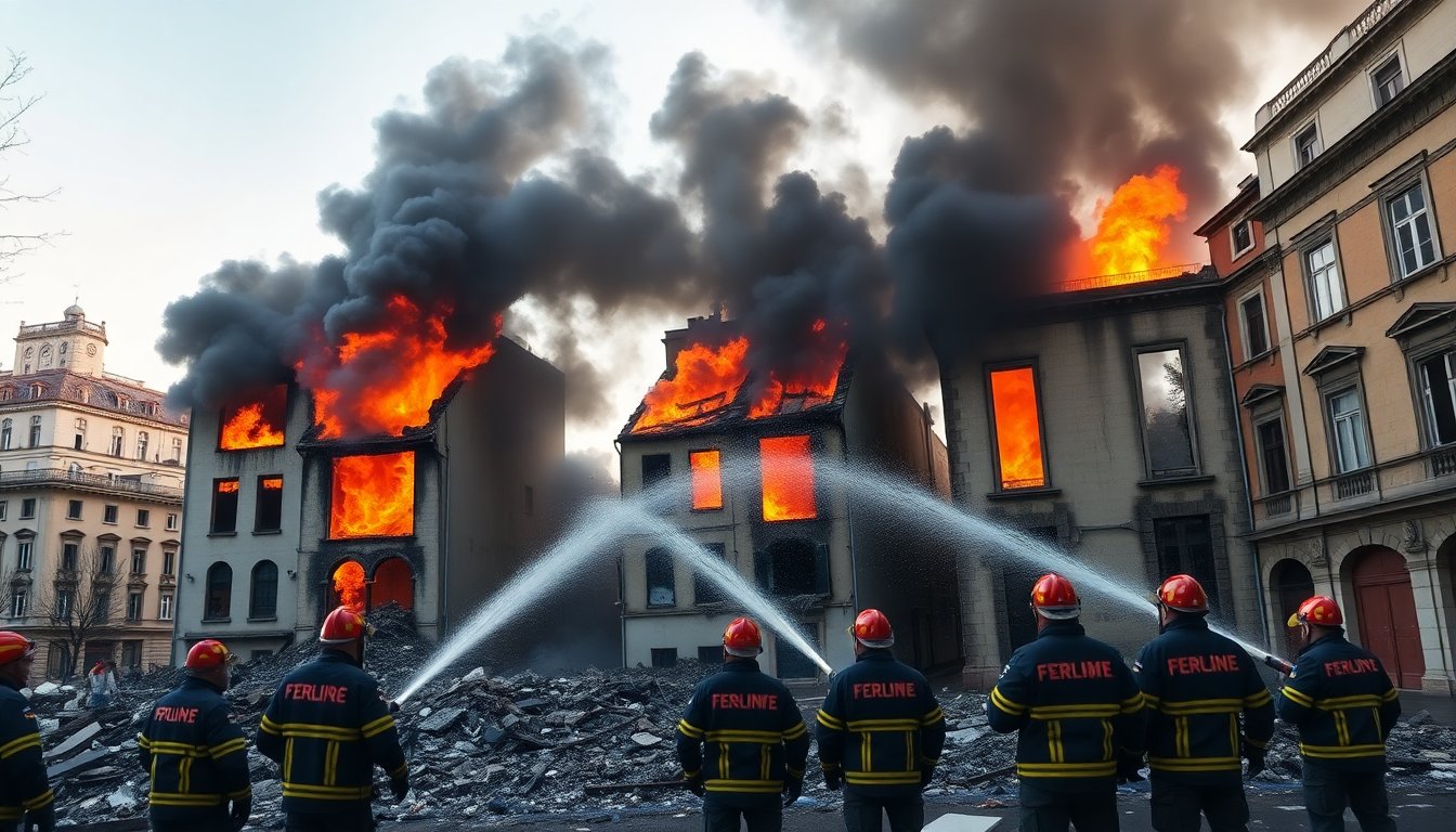 Incendio a Milano: 5 feriti e 3 edifici distrutti in un drammatico pomeriggio