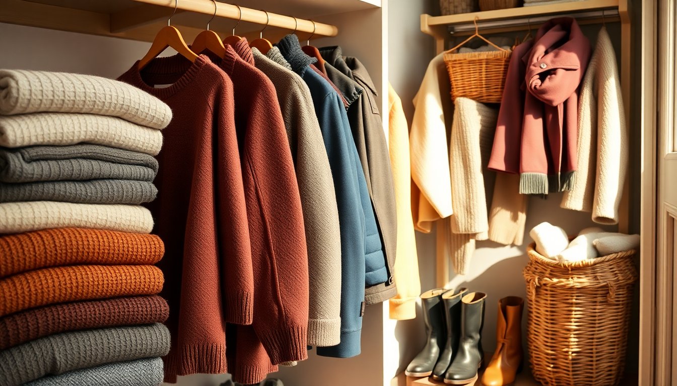 Strategie Efficaci per Organizzare il Tuo Armadio in Inverno