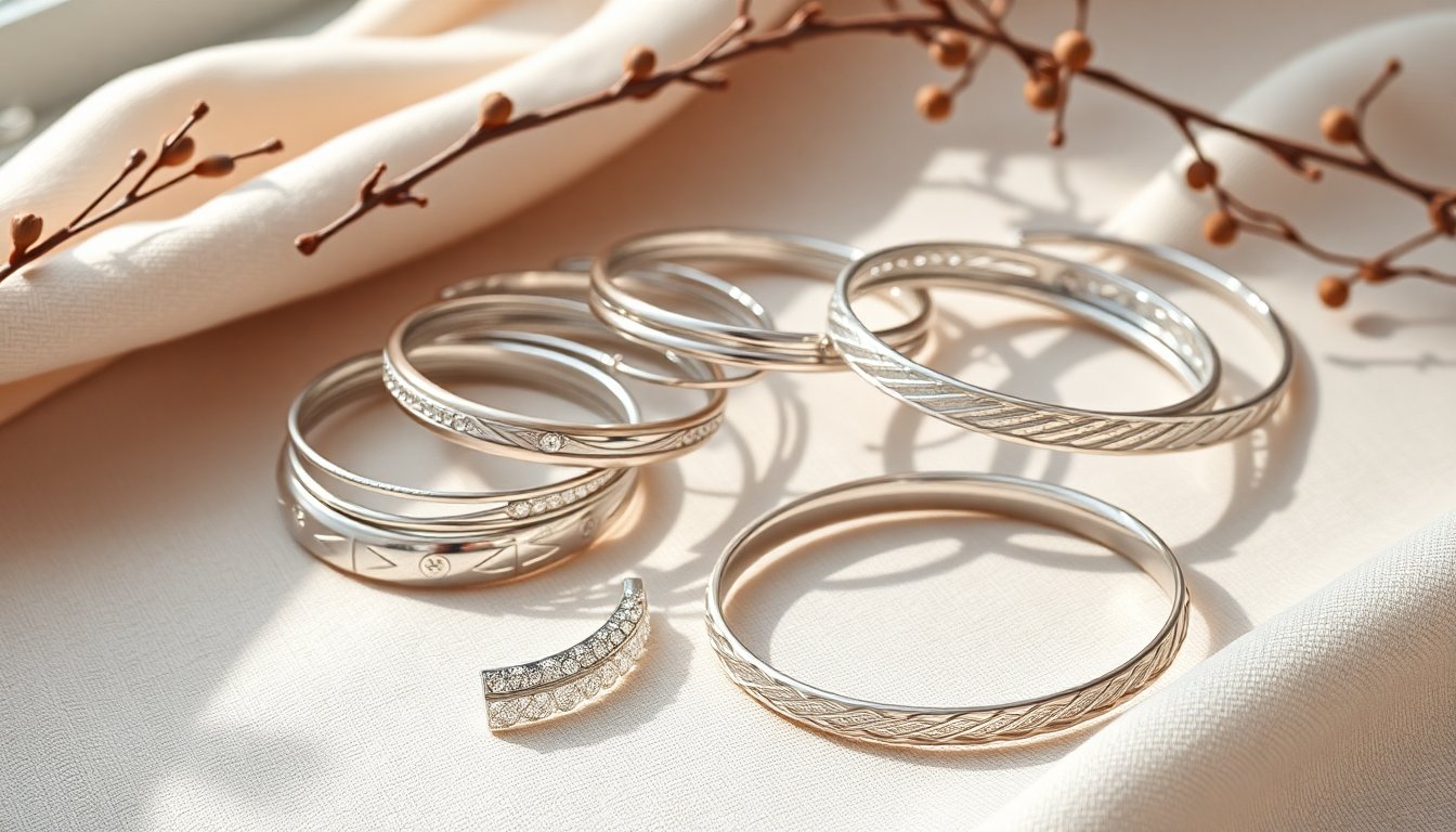 Bracciali Rigidi in Argento e Oro Bianco: Scopri le Tendenze Invernali 2025