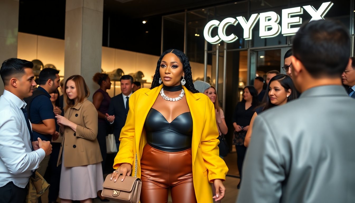 Cardi B presenta un look audace da neo-mamma all’inaugurazione di CYBEX a New York