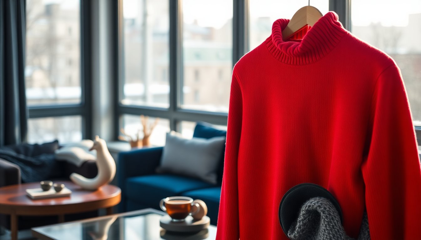 Come abbinare il dolcevita rosso per un look invernale straordinario e alla moda