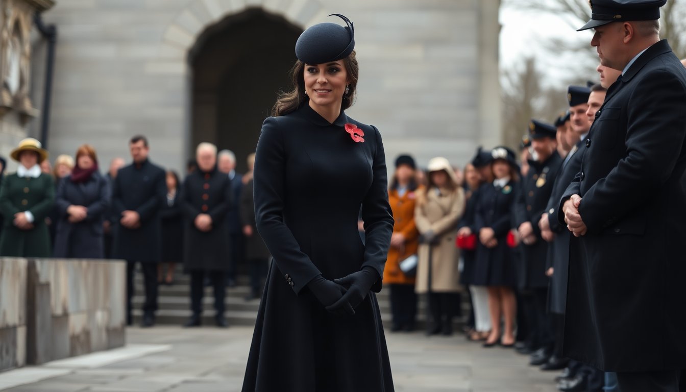 Kate Middleton e il Remembrance Sunday: il suo look che celebra la tradizione