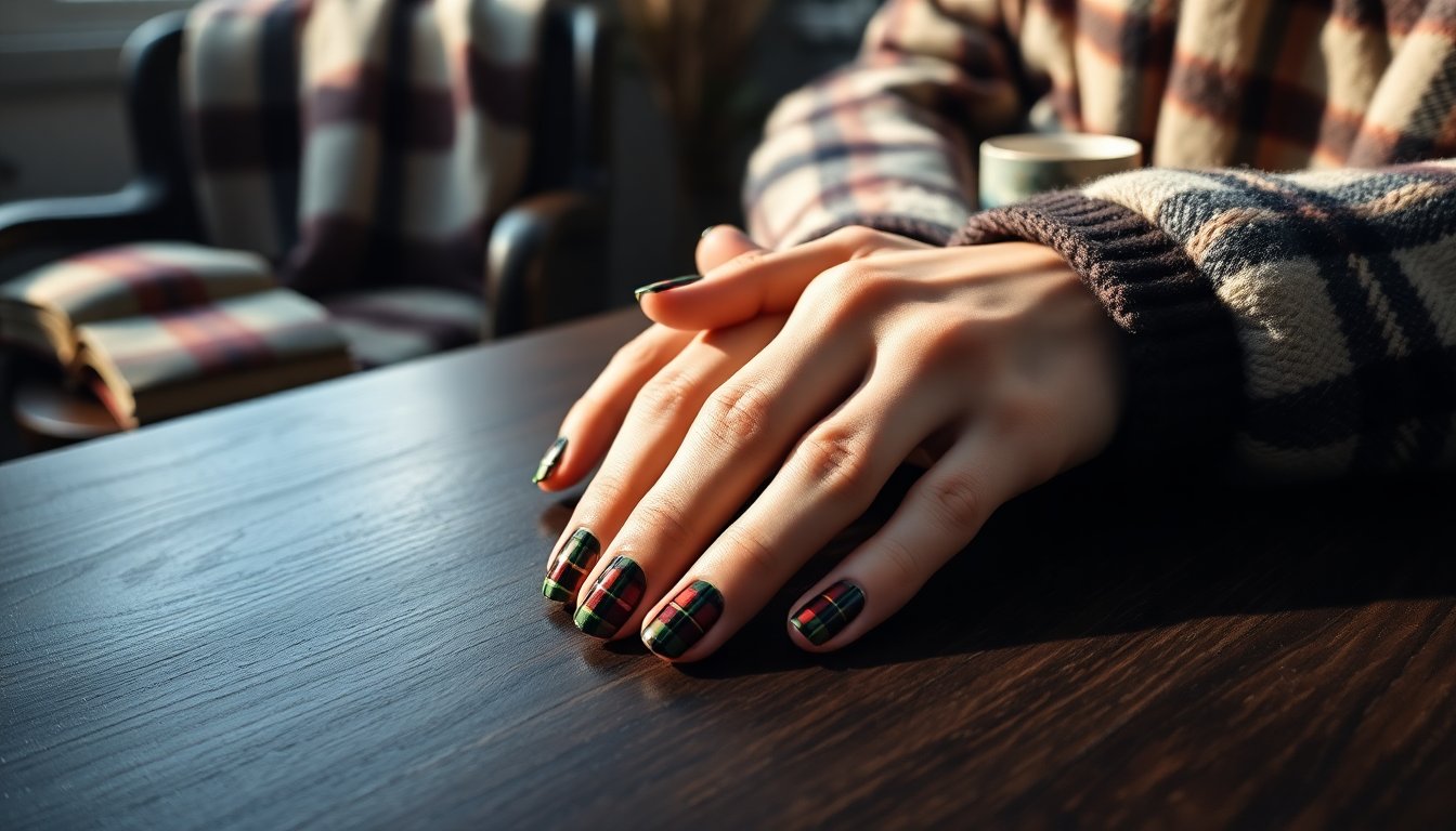 Manicure a Quadri: Il Must-Have Invernale per Unghie Chic
