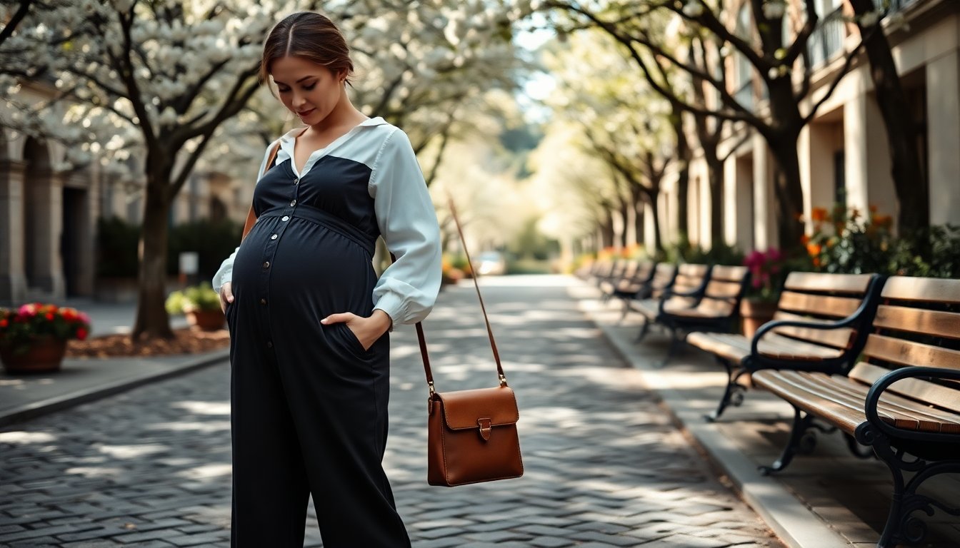 Scopri come essere alla moda in gravidanza con outfit trendy e chic