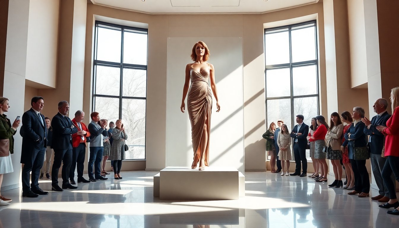 Scopri il Vulva Dress di Gillian Anderson al Museo delle Cere Madame Tussauds