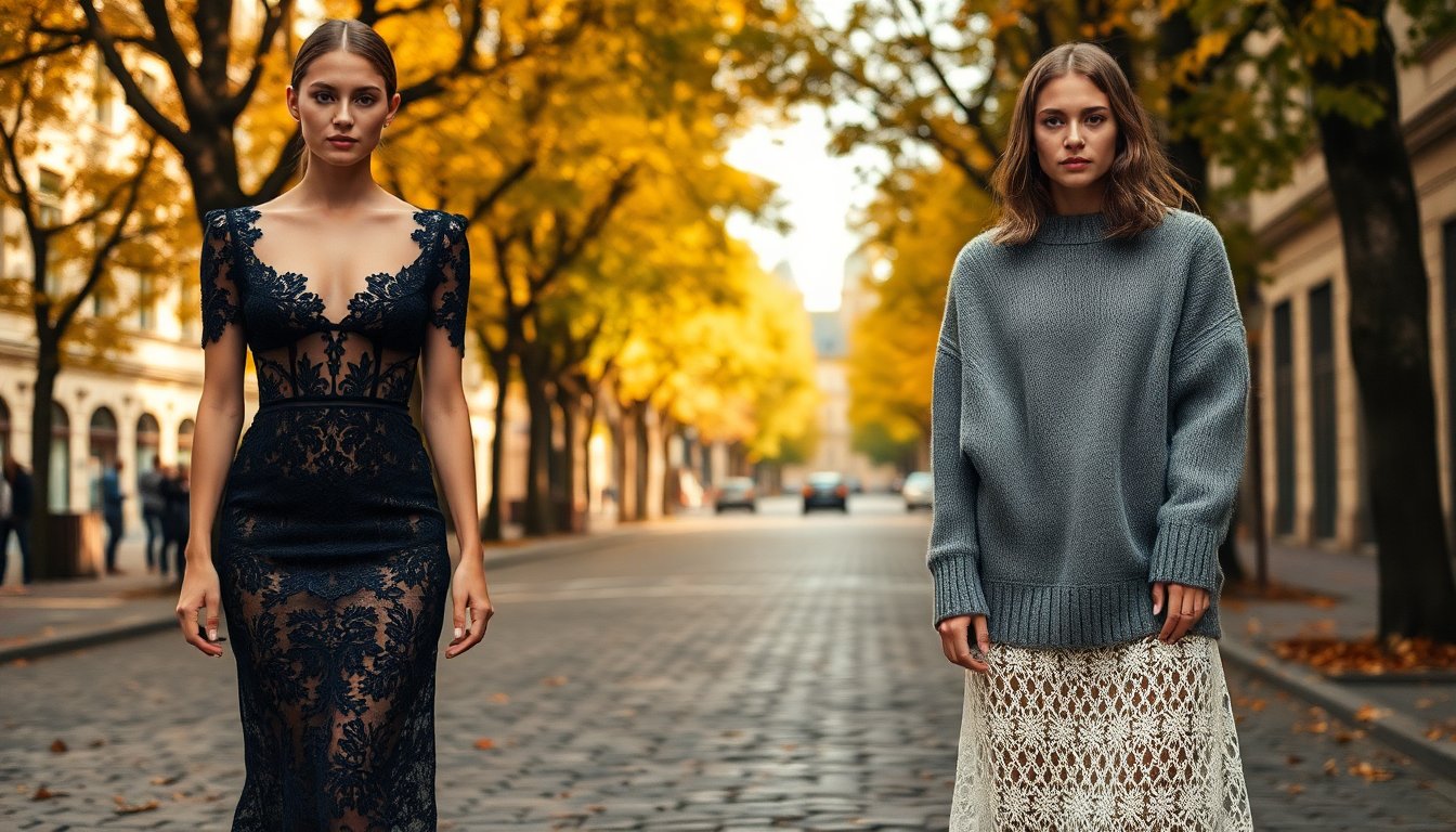 Tendenze Moda Autunnale: Abiti e Gonne in Pizzo, I Must-Have di Stagione