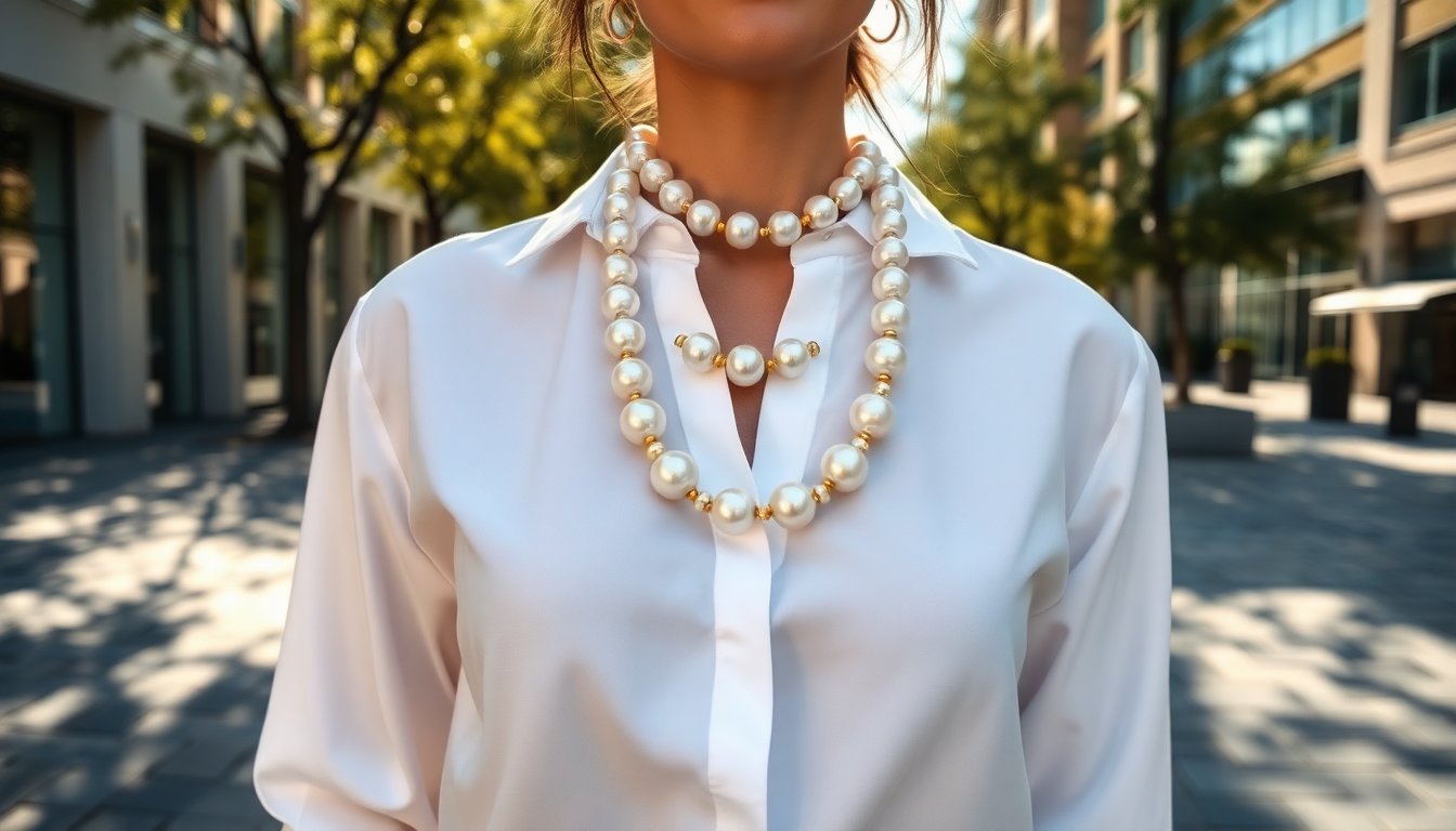 Collane sopra la camicia: guida per abbinare i gioielli e ottenere un look chic