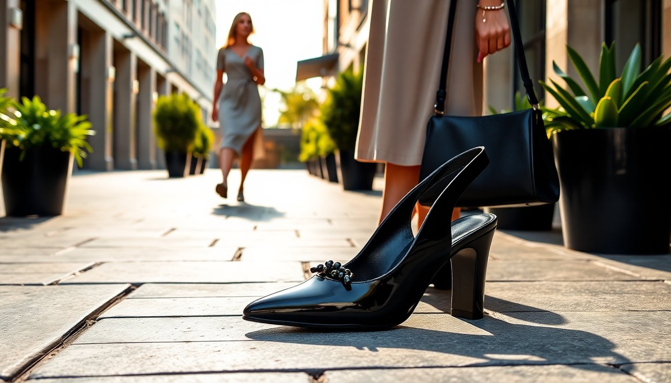 Come abbinare le décolleté slingback nere: idee per outfit eleganti e casual di tendenza