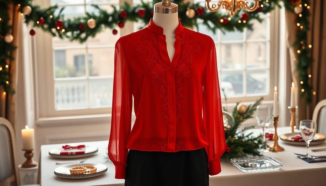 Le bluse chic imperdibili per le festività natalizie