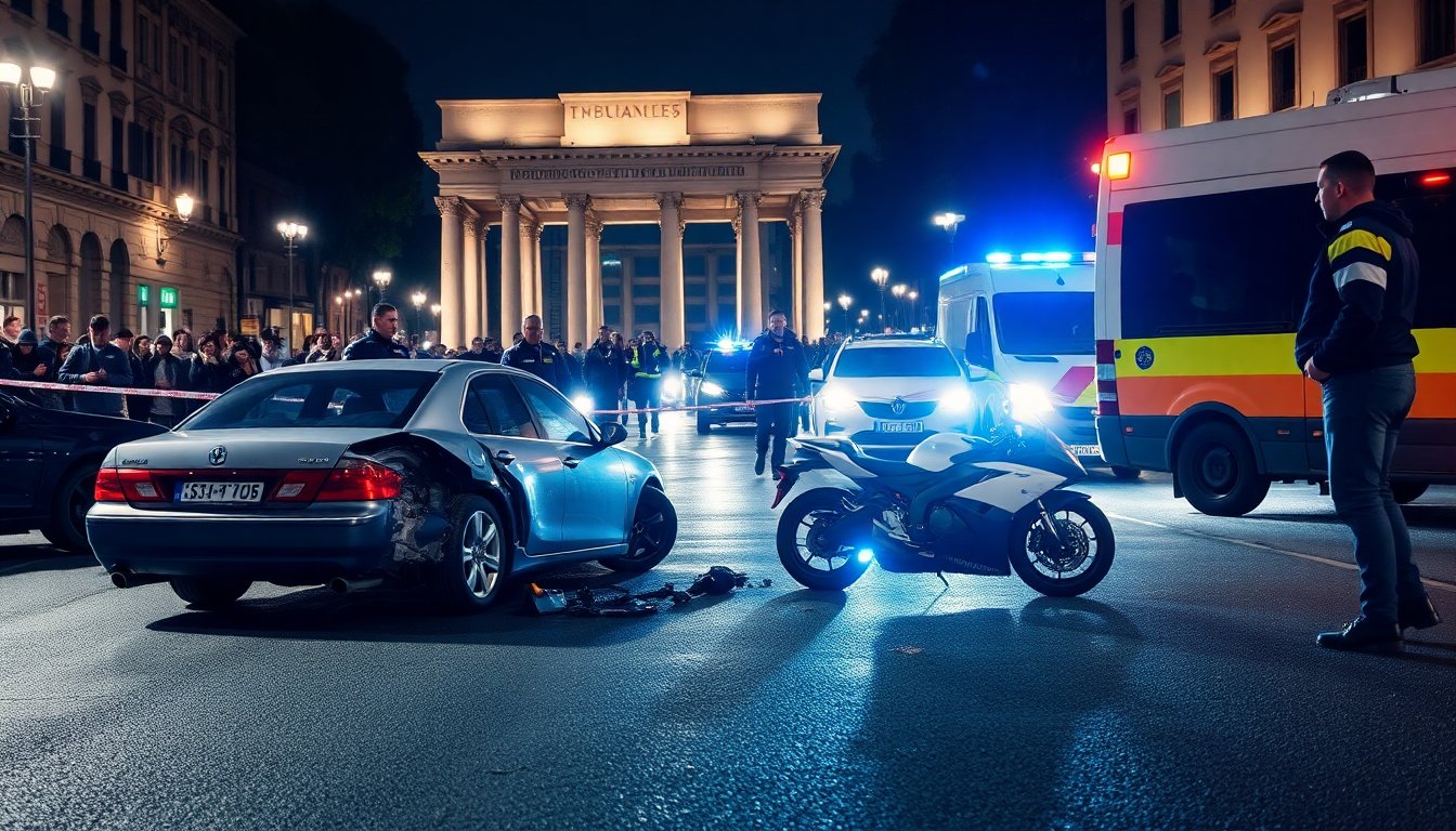 Tragico incidente stradale a Roma: due vittime