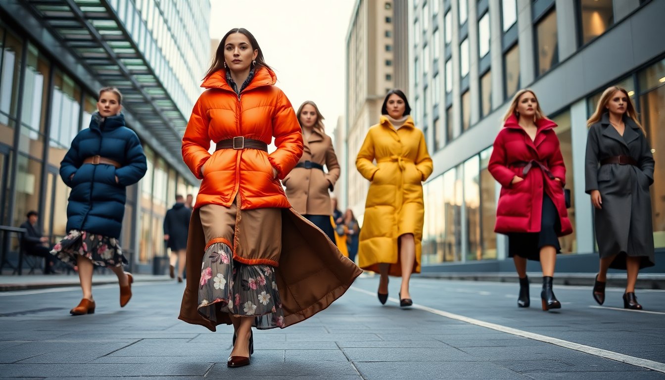 Abbinamenti Trendy di Piumini e Gonne per un Inverno Stilosissimo