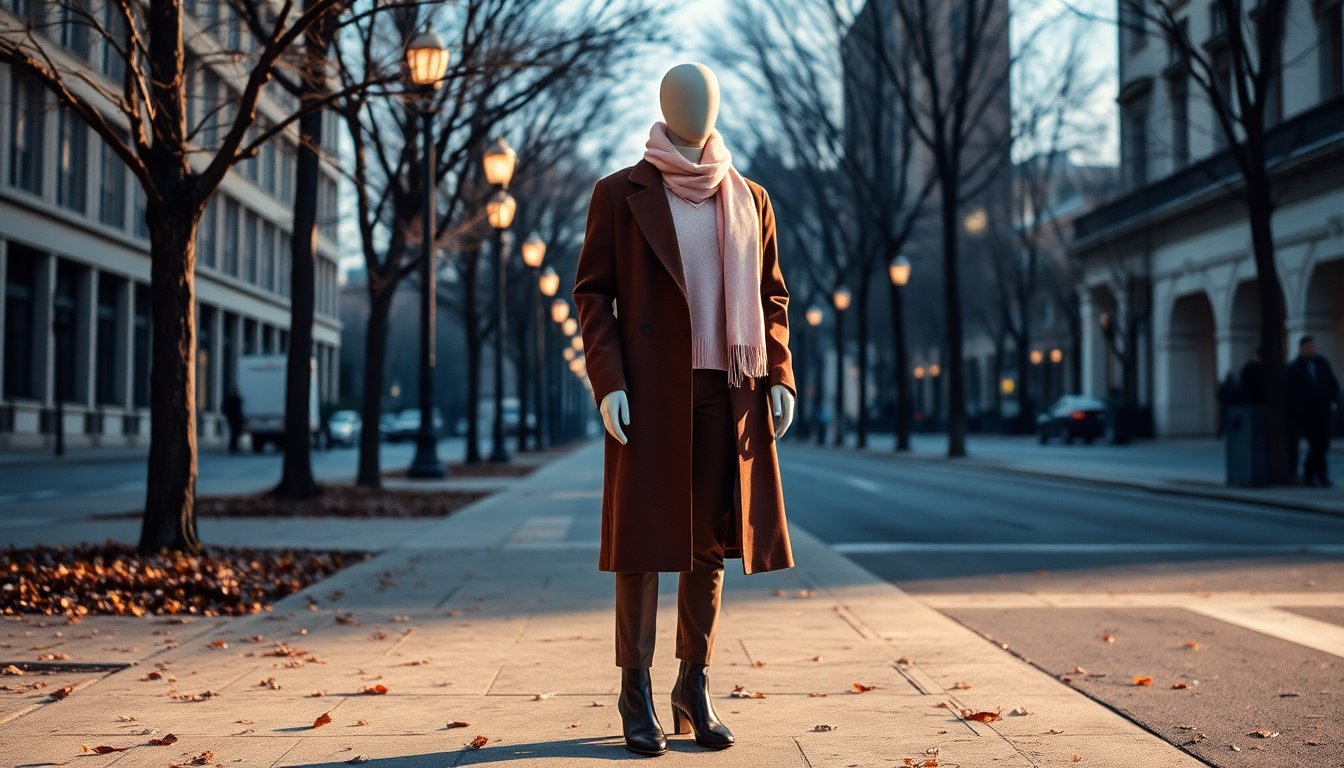 Come abbinare il marrone e il rosa per un look invernale elegante e raffinato