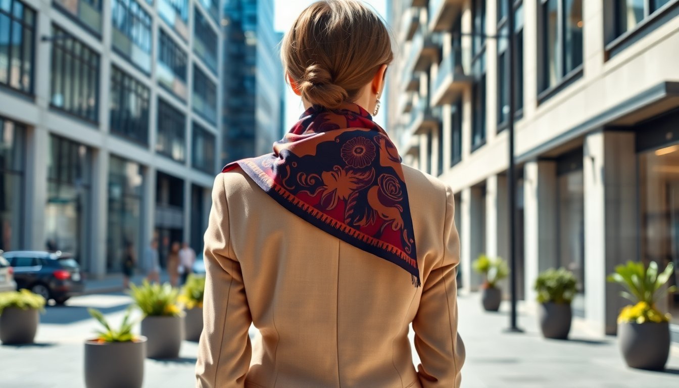 Come indossare il foulard sotto al blazer per un look alla moda: consigli e tendenze