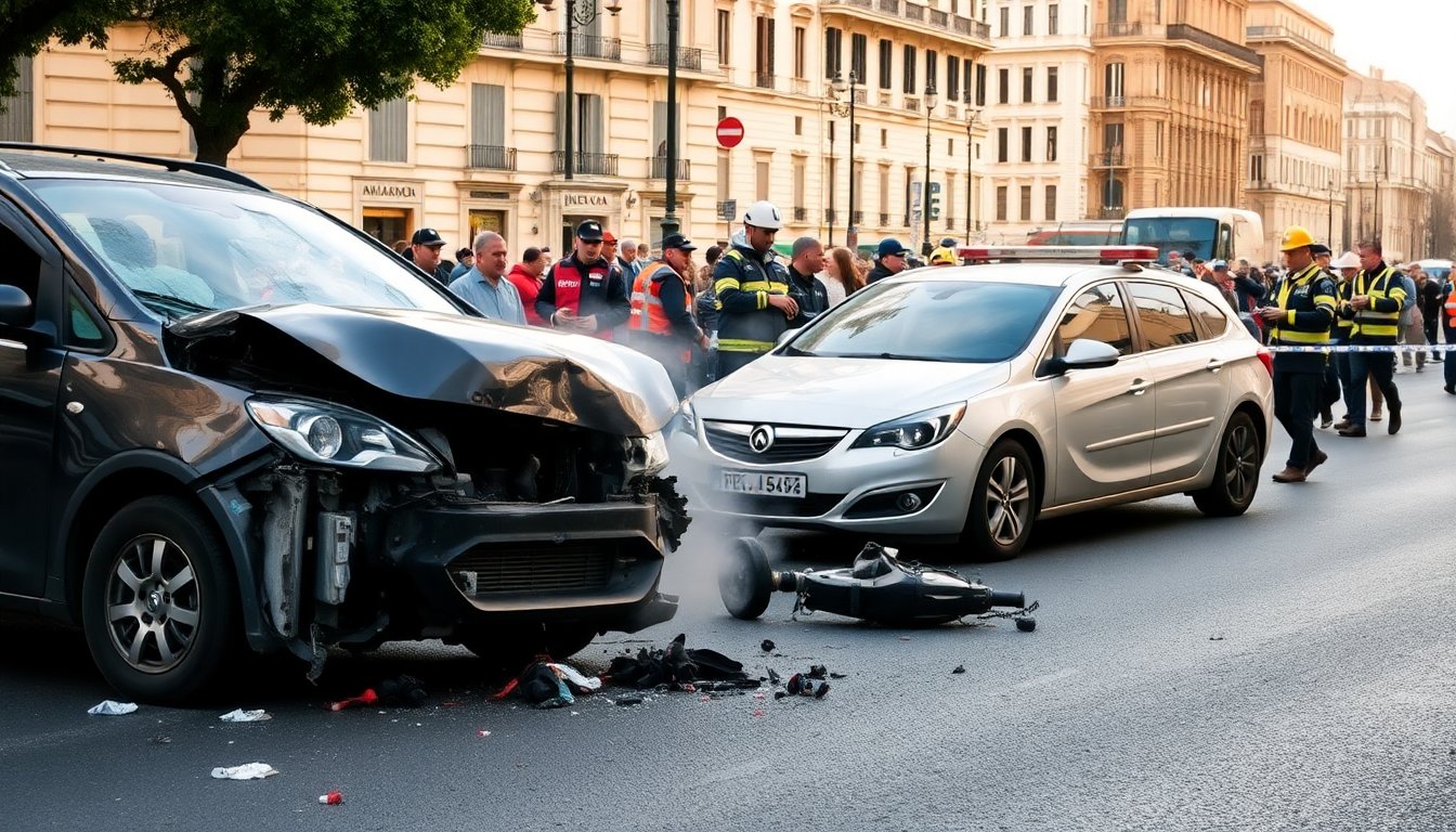 Incidente mortale in centro città: due vittime e feriti