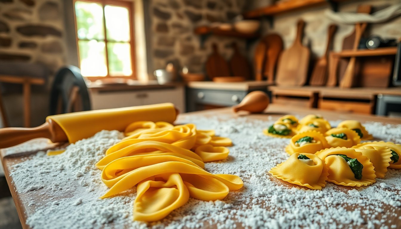 Pasta fresca: scopri la tradizione e le tecniche per prepararla