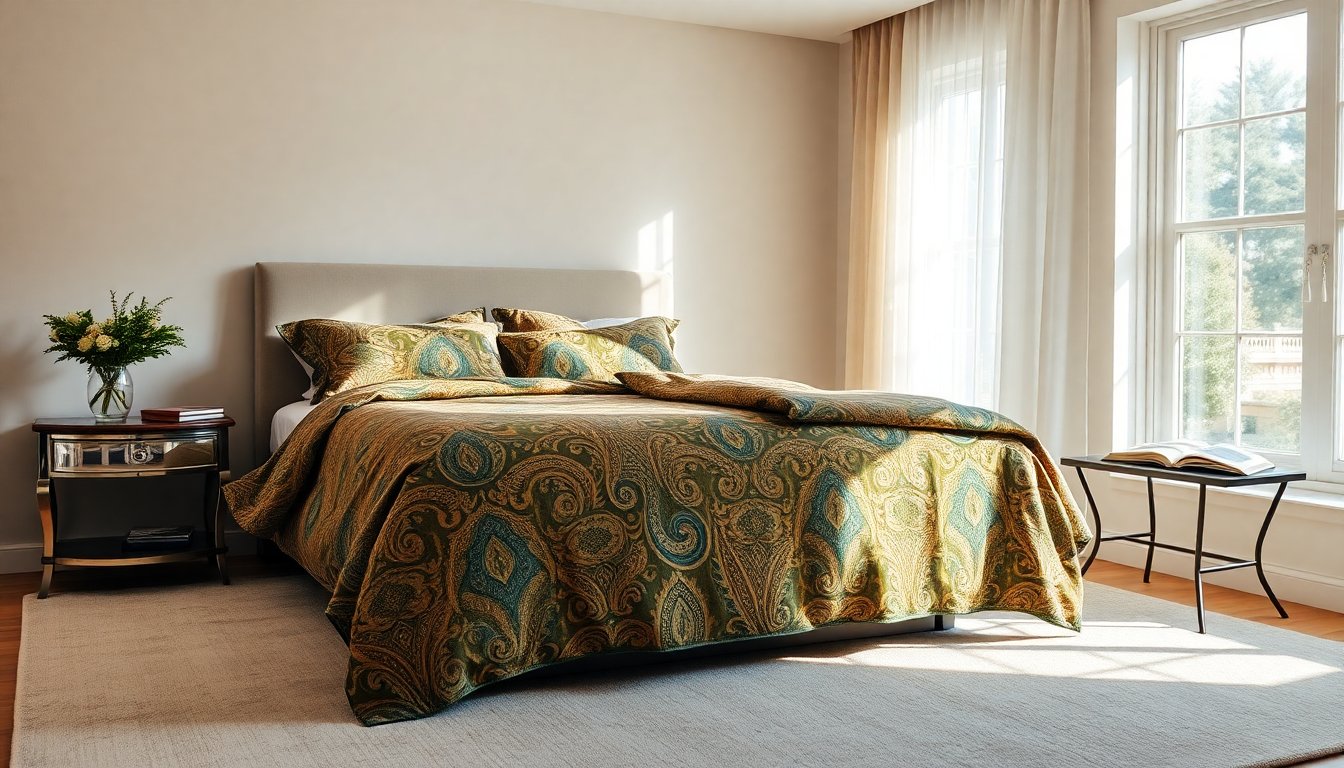 Scopri come la stampa paisley trasforma la tua biancheria da letto