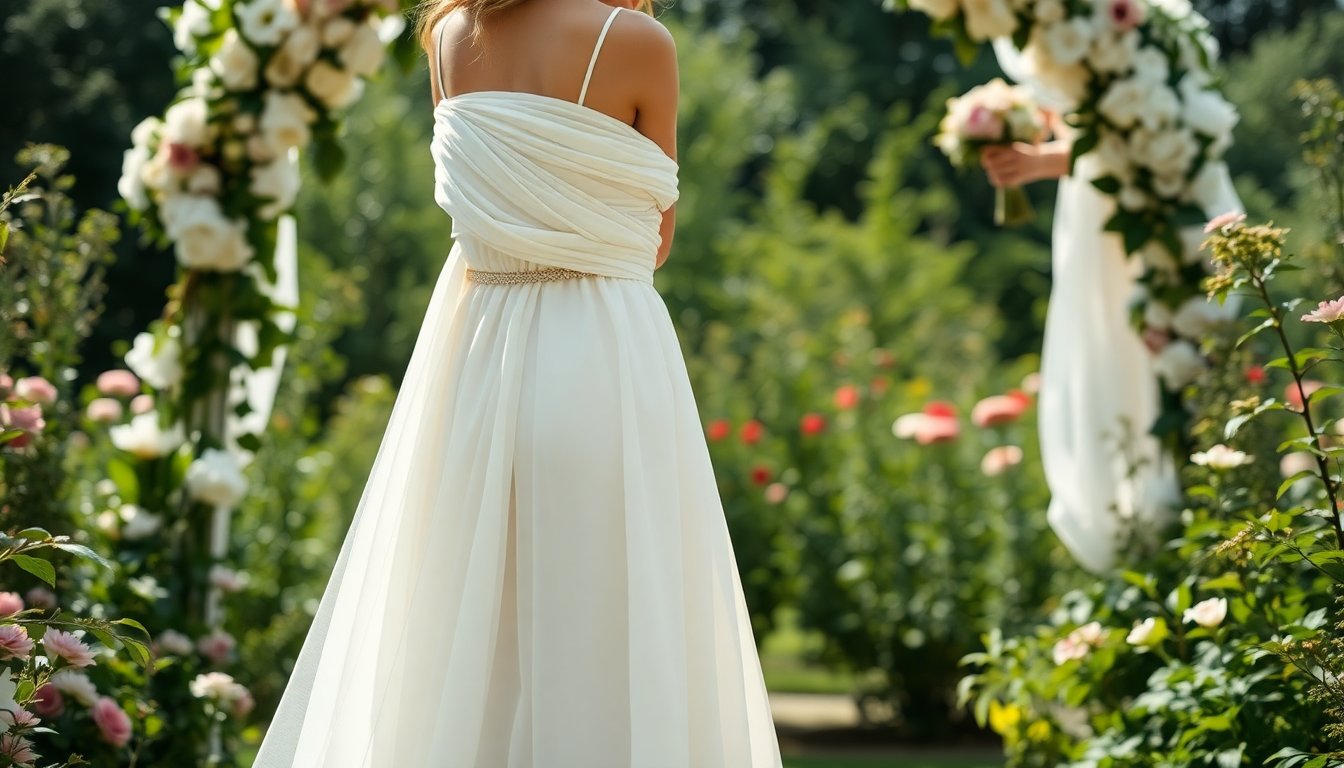 Tendenze Abiti da Sposa 2026: Vita Bassa e Drappeggi Eleganti per il Matrimonio Perfetto