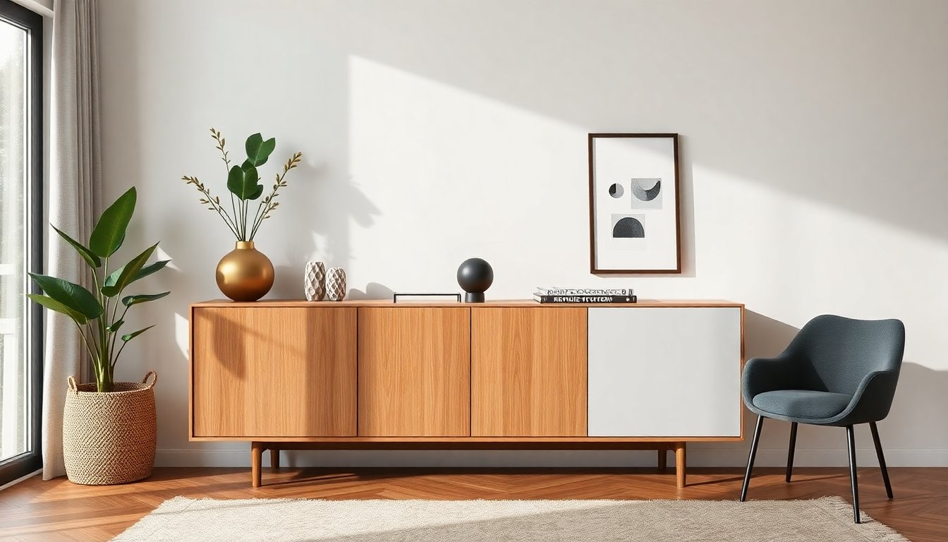 Madie geometriche e contemporanee per un living con personalità