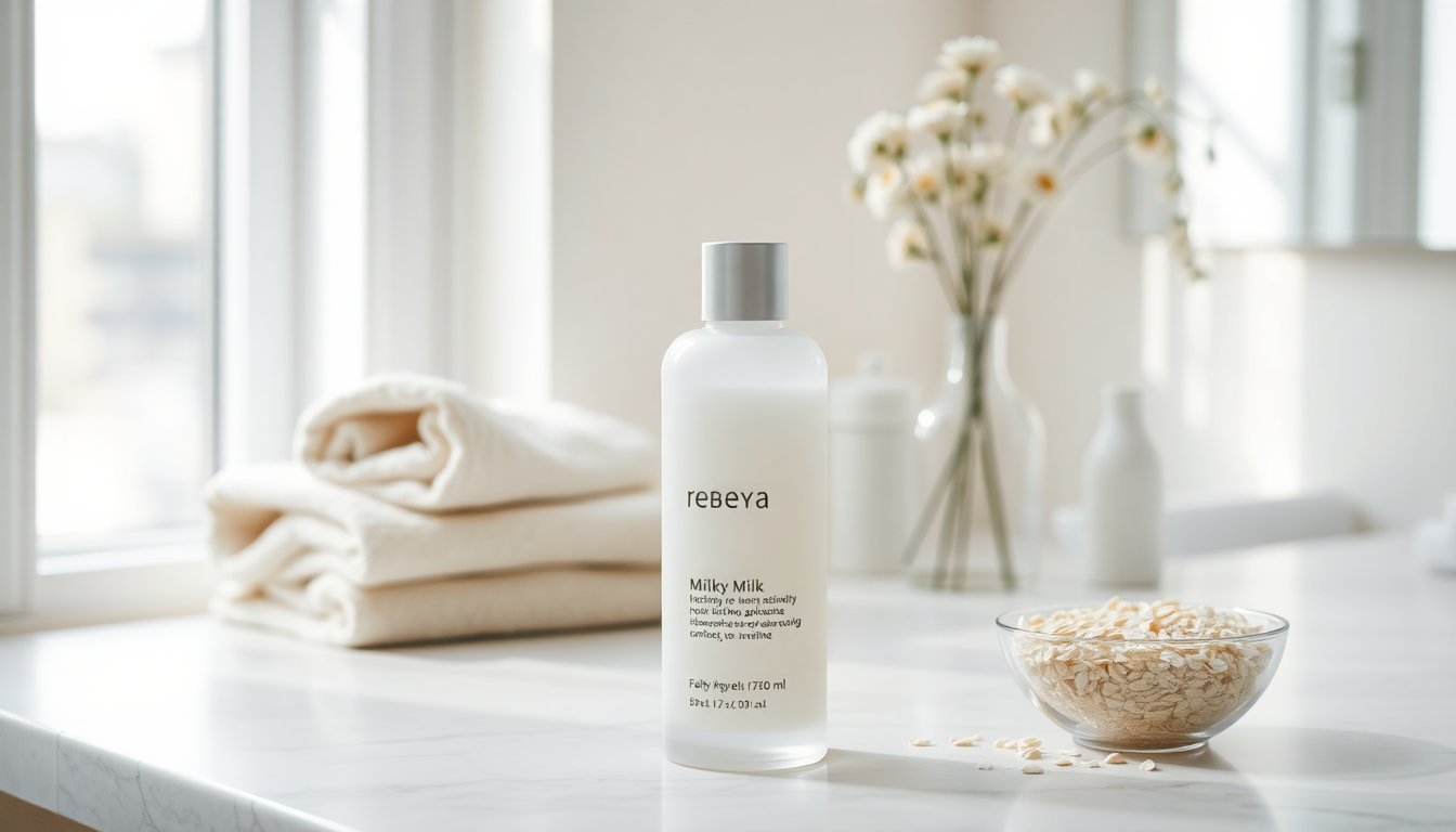 Scopri il latte viso Milky Toner di Rebeya lanciato da Belen Rodriguez