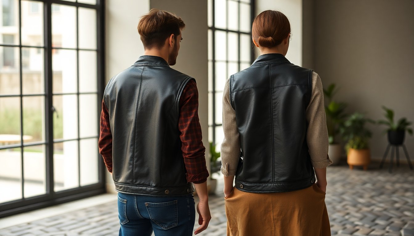 Come indossare il gilet in pelle questa primavera