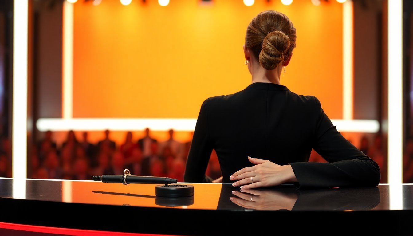 Ilary Blasi al Grande Fratello Vip: total black essenziale e clima frizzante in diretta