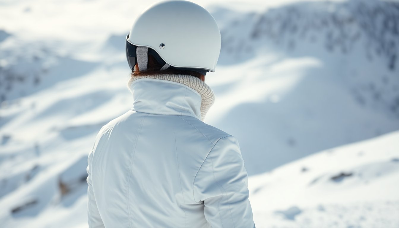 Look in quota di Samira Lui: come reinventare il total white sulle piste