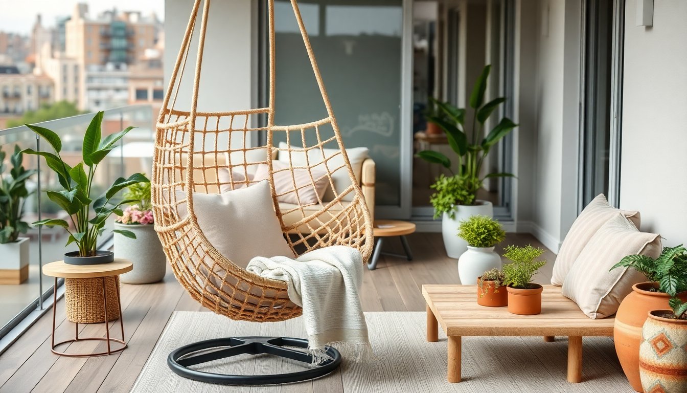 Poltrona sospesa Boayana di Maisons du Monde: stile e funzionalità per l’outdoor