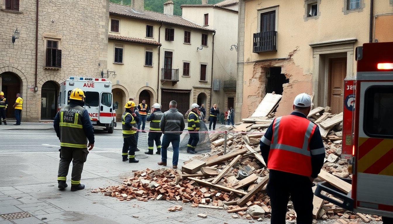 Scossa di terremoto di magnitudo elevata nel centro italia