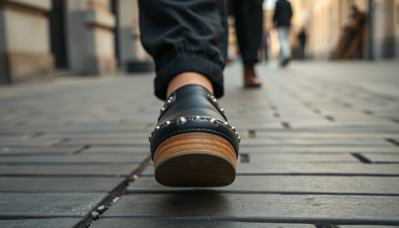 Zoccoli con borchie: come indossare il trend della stagione