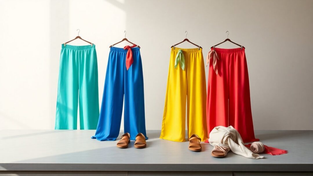Come abbinare i pantaloni palazzo colorati: 5 combinazioni di stile per l'estate 2026