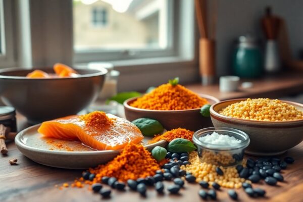 Dieta antinfiammatoria: schema bilanciato tra omega-3, fibre e spezie