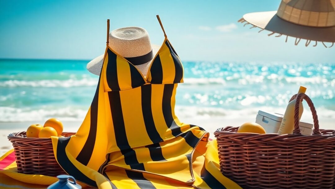 Il bikini giallo e nero di Chiara Ferragni: il must have dell'estate