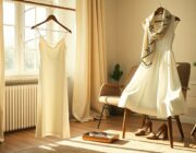 Kaia Gerber rivisita l'abito bianco tra minimal e retro per l'estate 2026