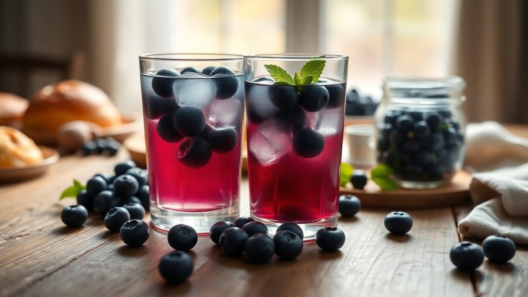 Scopri i benefici dell'acqua aromatizzata ai mirtilli e come prepararla