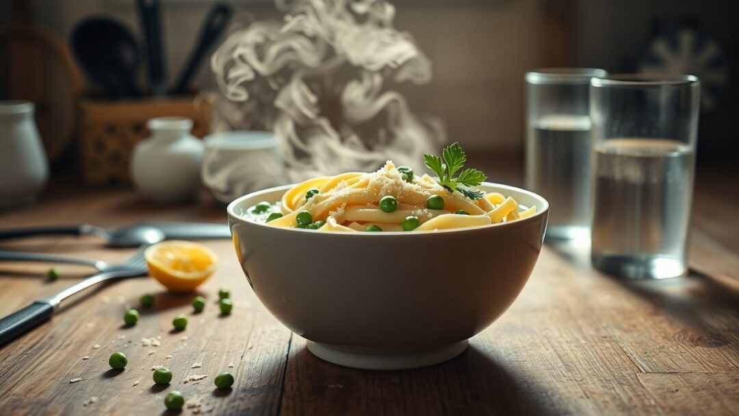 Versione leggera di pasta panna e piselli: consigli pratici per la famiglia