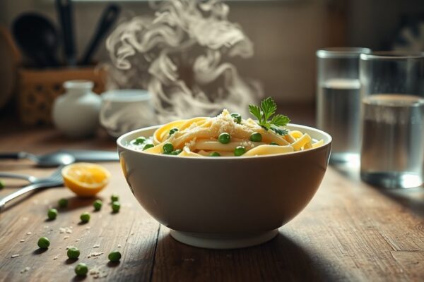 Versione leggera di pasta panna e piselli: consigli pratici per la famiglia