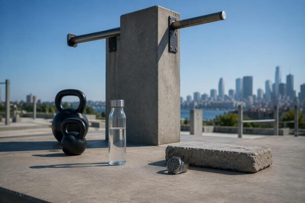 Aree fitness urbane: routine chic con circuiti, igiene e timing
