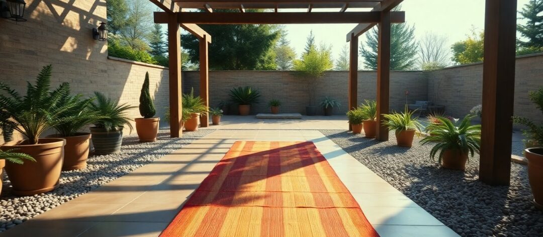 Arredamento outdoor: il tappeto Ribbon di Louis de Poortere per spazi unici