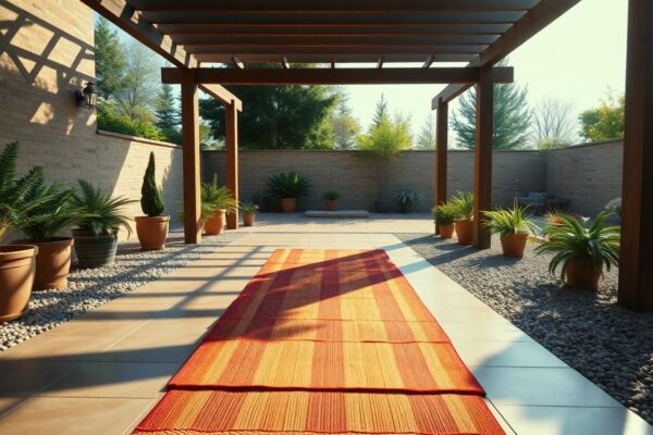 Arredamento outdoor: il tappeto Ribbon di Louis de Poortere per spazi unici
