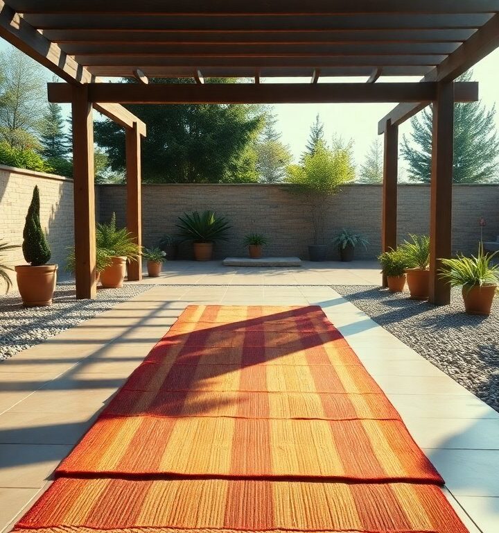 Arredamento outdoor: il tappeto Ribbon di Louis de Poortere per spazi unici