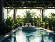 Come arredare e abbellire il bordo piscina con piante e design