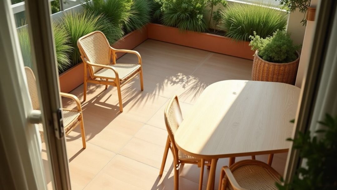 Idee per arredare terrazzi e giardini con materiali naturali e design contemporaneo