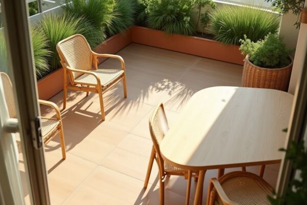 Idee per arredare terrazzi e giardini con materiali naturali e design contemporaneo
