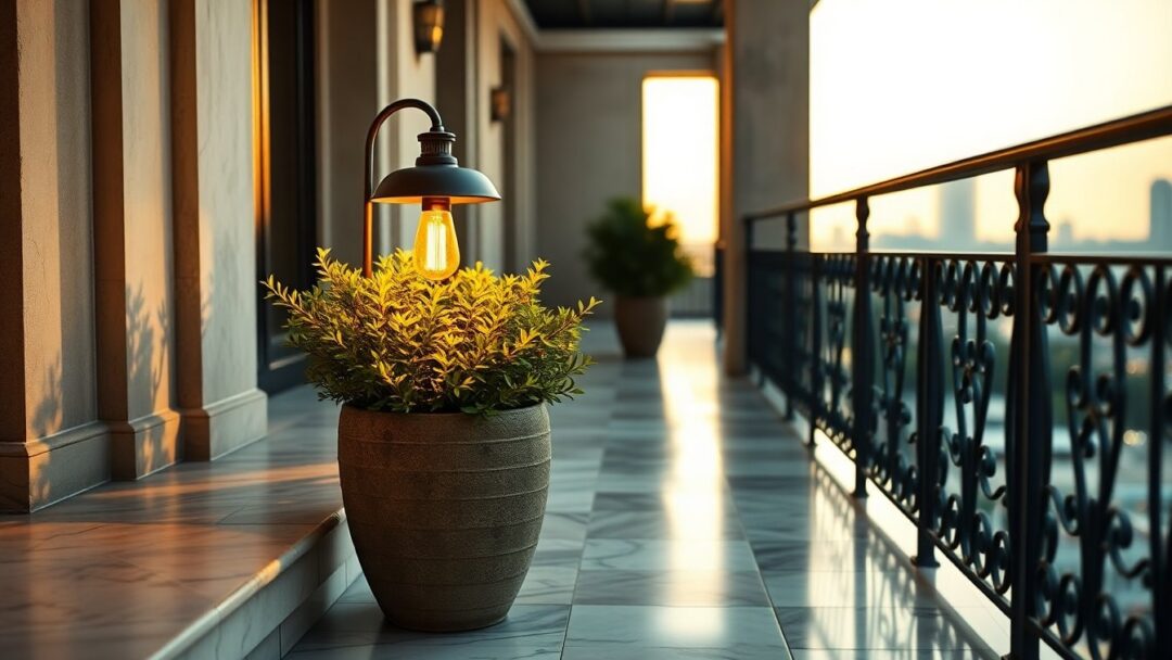 Lampada Panthella portatile di Louis Poulsen: stile e funzionalità per balcone e giardino