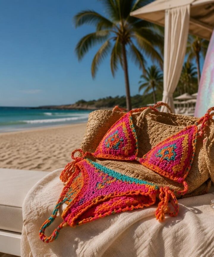 Rosa Perrotta sceglie il bikini crochet: scopri il trend dell'estate 2026