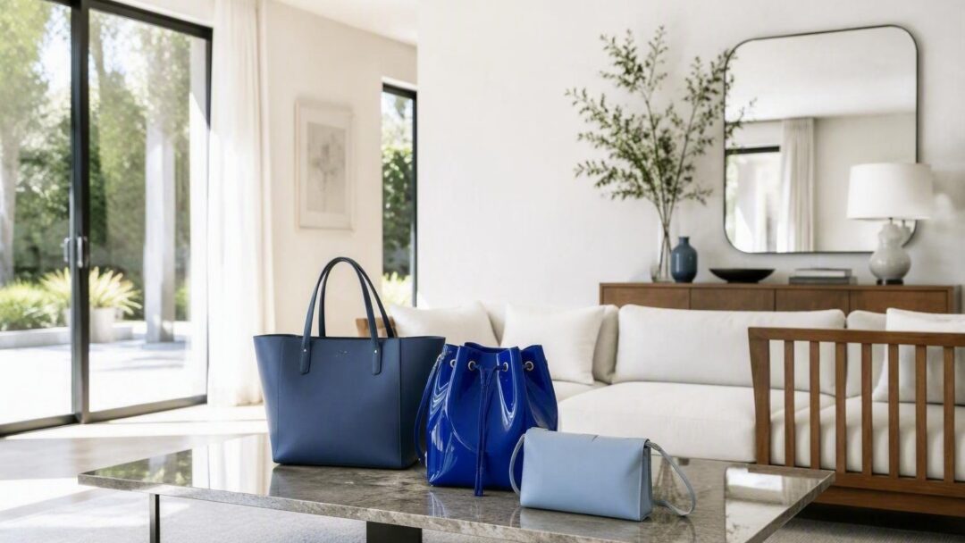 Borse blu: la tendenza moda che domina l'Autunno-Inverno 2026/27