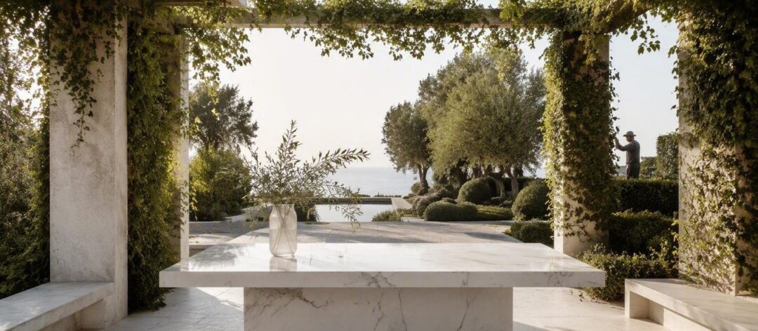 Design outdoor: il tavolino Staffa di Ferm Living per spazi unici