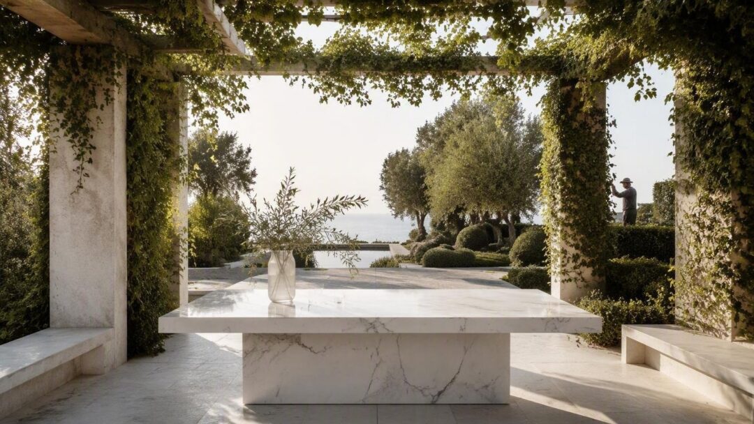 Design outdoor: il tavolino Staffa di Ferm Living per spazi unici