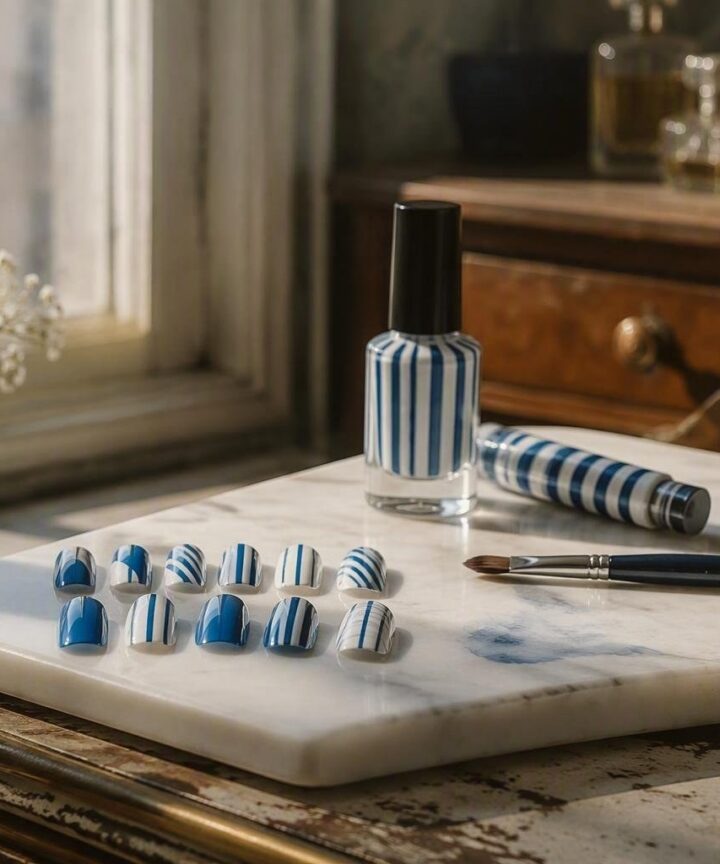 Manicure a righe: la nuova tendenza estiva che sostituisce i pois