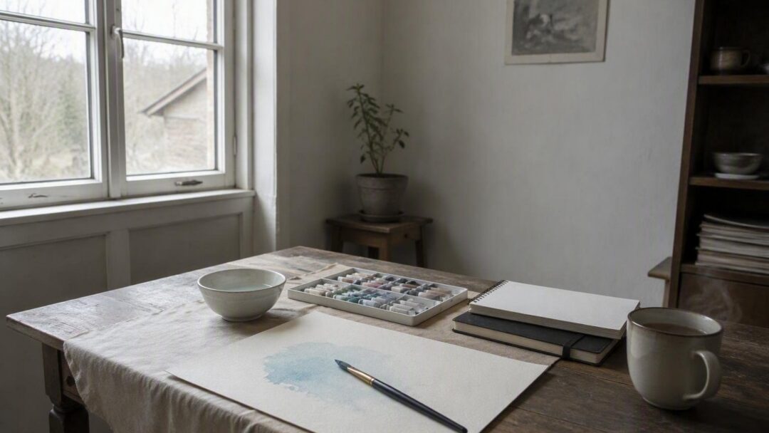 Rituale di acquerello mindful per umore e focus